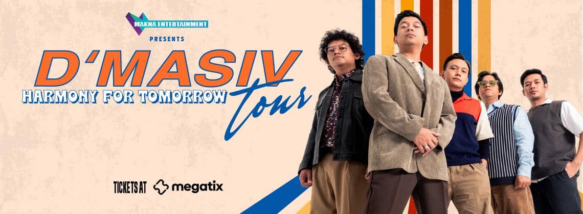 Upcoming event banner with vibrant colors and event title